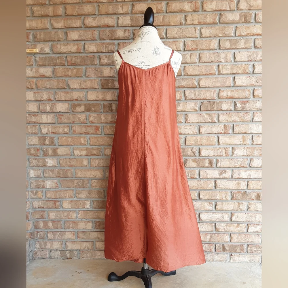 Peruvian Connection Margot 100% Silk Midi Dress. - Picture 10 of 13